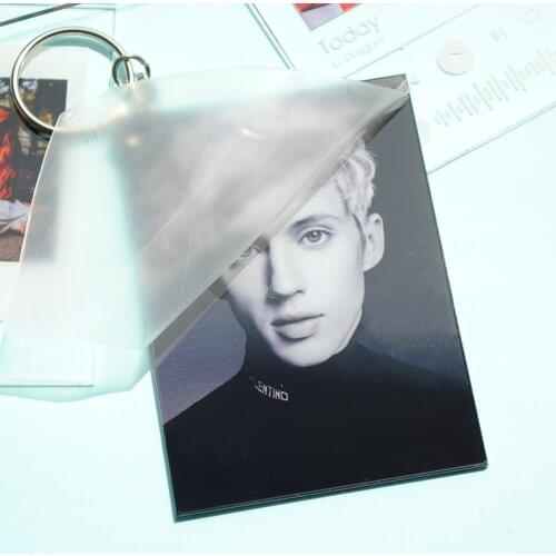 1PCS Custom Spotify Code Picture Print Handmade Small Plexiglass Invitation Card Gift Card with Keychain