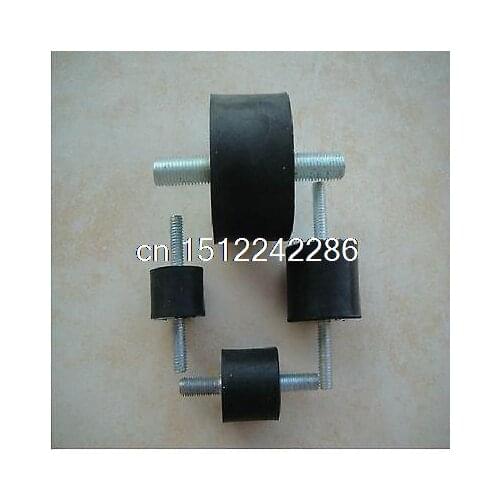 10 pcs Double end Thread M6*17 Rubber damper Rubber Mount Mount Size 25mm*20mm