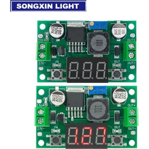 10Pcs LM2596 module DC 4.0~40 to 1.3-37V Adjustable Step-Down Power Module + LED Voltmeter MODU Original