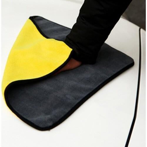 30x30cm/30x60cm Thickened Double-sided Cloth Microfiber Anti-mildew Towel Car Cleaning Tool Fleece Microfiber
