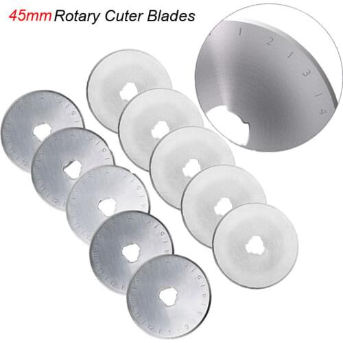 45mm Circular Cutting Rotary Cutter Blades Knife Patchwork Fabric Tools Leather Corner Cutter Refill Blades Sewing Quilting