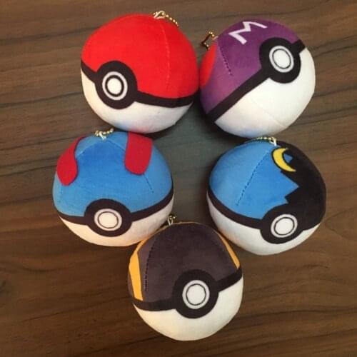 8cm Pokeball Plush Toys Peripheral Pet Ball Small Pendant