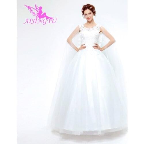 AIJINGYU 2021 new Customized china bridal gowns cheap simple wedding dress sexy women girl wedding dresses gown TS141