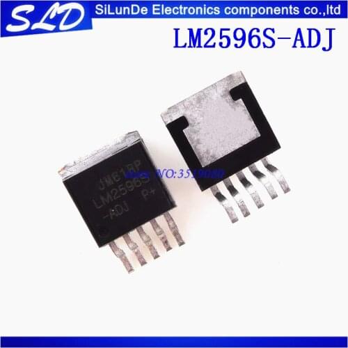 Free Shipping 50pcs/lot LM2596S-ADJ LM2596S ADJ LM2596 TO-263-5