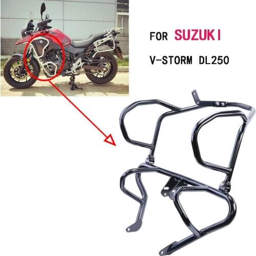 Side box Head light Grill Cover Headlight Protector Engine Guard Highway Crash Bar Safety Bumper For Suzuki DL250 V-Storm DL 250