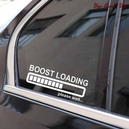 BOOST LOADING Please Wait Creative Funny Fashion Car Wall Window Stickers Decal