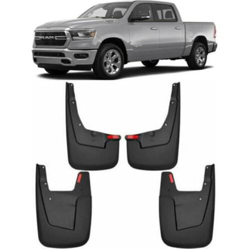 Car decoration Splash Guards Mud Flaps For 2019-2021 Dodge Ram Wo/ Fender Flares 4pcs/Set
