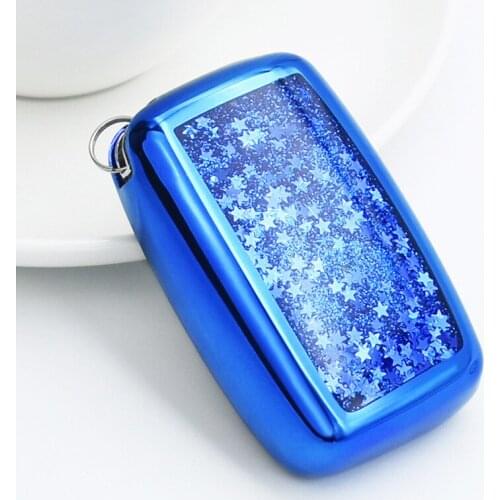 Car Key Cover Shell decoration Trim sticker For Land Rover Discovery 4 LR4 5 For Range Rover Sport Evoque Vogue Velar Jaguar