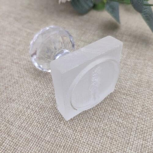 Customized Soap Stamp Crystal Handmade Soap Soap Mold Seal Pattern Soap Making Stamp Acrylic Soap Seal Custom Made Soap Mould
