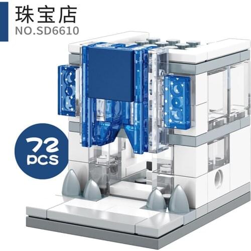 City Sets 72PCS Model Gifts Kids Toys MOC Bricks Compatible Friends Jewelry Shop LTHM024 Building Blocks Citys