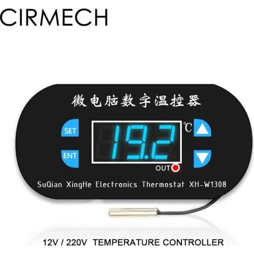 CIRMECH LED Digital Temperature Controller for Arduino Cooling Heating Switch Thermostat NTC Sensor Electronic Kit DC 12V 220V