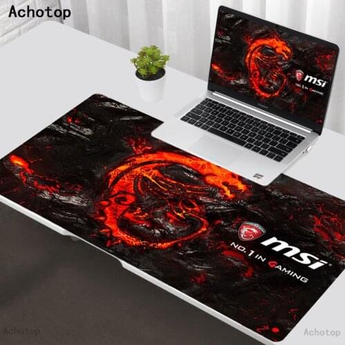 Mouse pad MSI Logo 900X400 latest Anime tapis de souris large gaming accessories XL mousepad extension gaming keyboard mouse mat