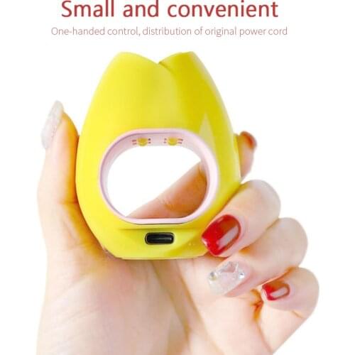 16W Rose Nail Piece Light Therapy Machine Manicure Phototherapy Lamp USB Sun Lamp LED Quick-drying Nail Polish Baking Lamp