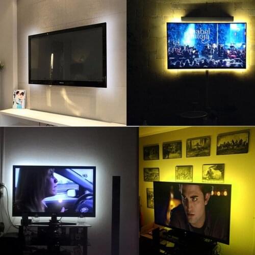 5M 5V Led Strip USB 2835 SMD Flexible RGB Tape Led Ribbon Led Strip Light TV Backlight Decoration With 24Key Remote Control