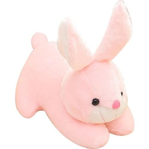 Lovely Animal Lying Rabbit Plush Stuffed Doll Toy Huggable Pillow Home Car Decor gift for children New