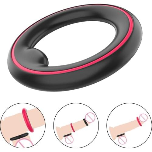 Male Chastity Cage Device Sex Toys for Men Penis Ring Extender Cock Ring Adult Products 3 in 1 Silicone Delay Ejaculation