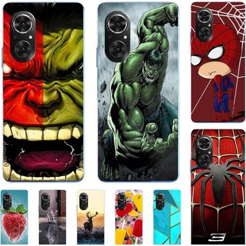 Soft Case For Huawei Honor 50 SE 50SE NTH-AN00 Honor50 Pro JLH-AN00 Phone Cover Cartoon Fundas Super Hero Coque Bumber Cat Shell