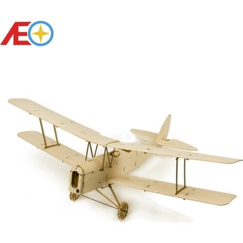 Dancing Wings Hobby Tiger Moth 400mm Wingspan Micro RC Balsa Wood Laser Cut Building Kit RC Airplane KIT Brushless Version K10