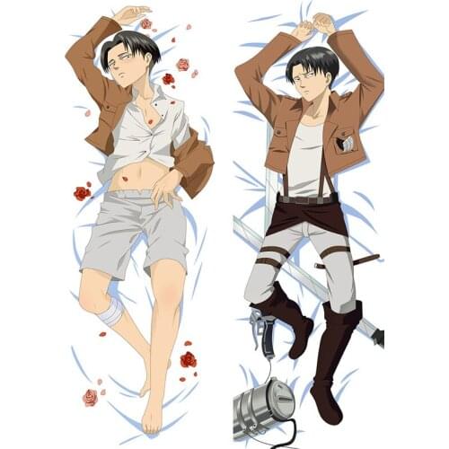 Wholesale Japanese Anime Attack on Titan Hugging Dakimakura Body Bedding Pillow Cover Fujoshi Otaku Cosplay Huggable Pillowcase