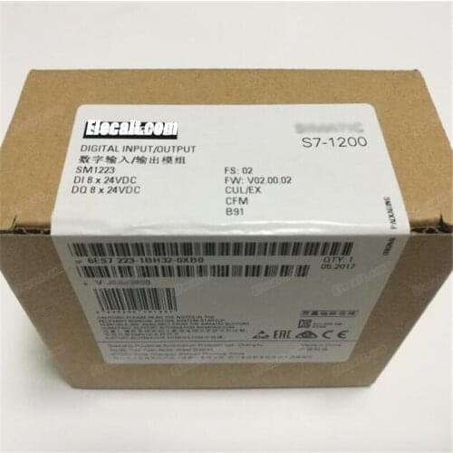 Original S7-1200 6ES7223-1BH32-0XB0 DIGITAL I/O 8DI/8DO, 8DI DC 24 V PLC Módulo 6ES7 223-1BH32-0XB0 6ES72231BH320XB0