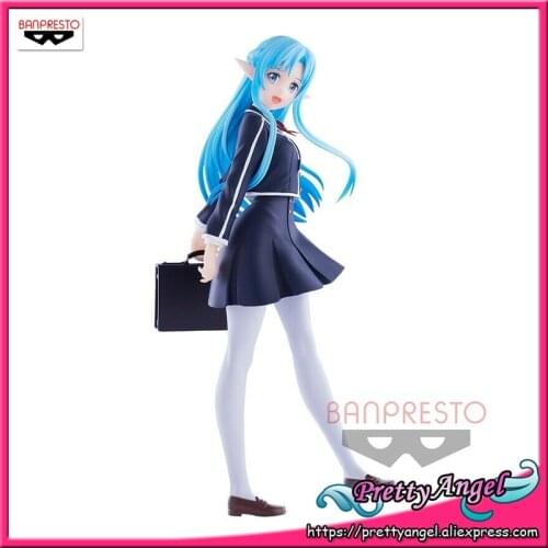 PrettyAngel - Genuine Banpresto EXQ Sword Art Online Asuna Survivor School Uniform ver. Collection Figure