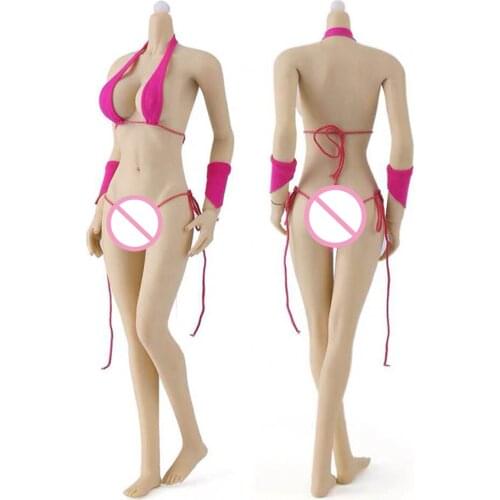 Good Sale 1/6 Sexy Seamless Large Bust Female Body European Super Flexible Metal Skeleton Detachable/Non Detachable Foot Model