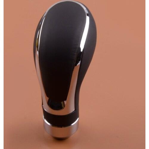 16mm PU Leather Gear Stick Shift Shifter Lever Knob With Adapters 8mm 10mm 12mm for Universal Manual & Automatic Cars
