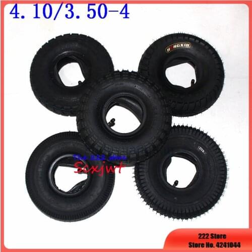 5 Options tyres 4.10/3.50-4 410/350-4 ATV Quad Go Kart 47cc 49cc Electric Scooter 4.10-4 Tires tube Fit All Models 3.50-4 4"