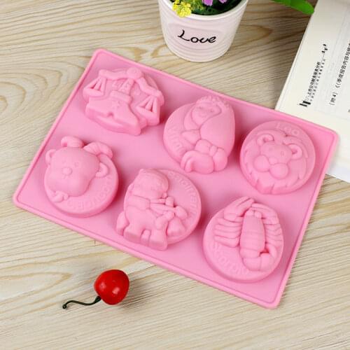 6-Cavity Silicone Soap Mold Constellations Design Craft Soap Making Tool