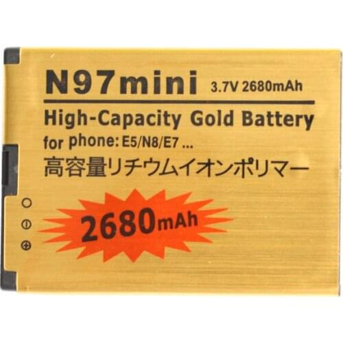 Ciszean 2680mAh BL-4D BL 4D BL4D Gold Replacement Battery For Nokia N97 Mini N8 N8-00 E5 E5-00 E7 803 808 E7-00 T7 N803 702T E6