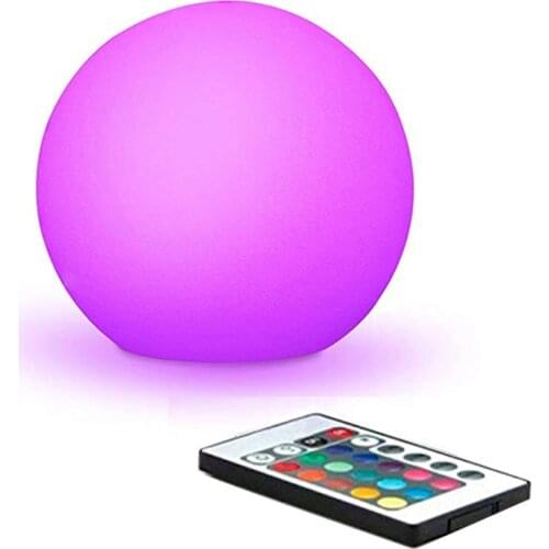 Solar Power LED Ball Lamp Color Changing/Steady RGB Light Rechargeable Pool Garden Decor Light Indoor Outdoor Atmosphere light