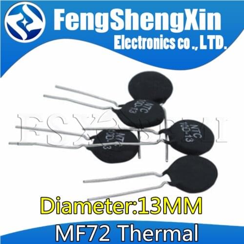 10pcs MF72 Thermal Resistor 13mm 1.3D-13 1.3R 1.5D-13 1.5R 2.5D-13 2.5R 3D-13 3R 5D-13 5R 8D-13 8R 10D-13 10R 47D-13 47R