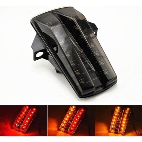 Motorcycle Tail Light Turn Signal LED Integrated Blinker for Suzuki SV650 2003-2008 SV1000 2003-2007 Smoke