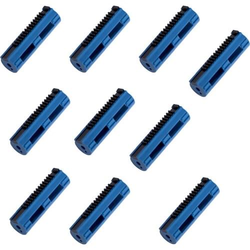 10PCS Reinforced Carbon Piston Plastic Steel Full Steel 14 Ladder Tooth for Airsoft AEG Gel Blaster AK M4 V2 V3Air Guns Gearbox