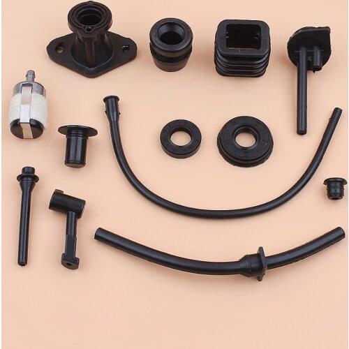 13pcs Fuel Oil Hose Pipe Buffer Cap Oil Seal Repair Kit fit Chinese 2500 Zenoah Komatsu G2500 25cc Timberpro Lawnflite Small Saw