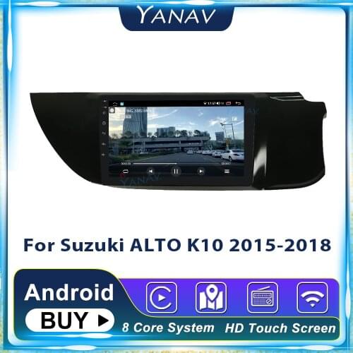 2 Din 128G Android GPS Navigation Multimedia Player Car Radio For Suzuki Alto K10 2015-2018 Auto Stereo Video HD Touch Screen