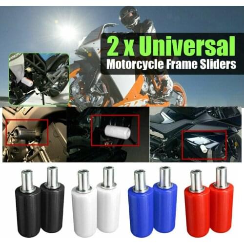 2pcs General Motorcycle Non-slip No Cut Frame Slider Pad New Anti Crash Falling Protection Motorcycle Part Accessories