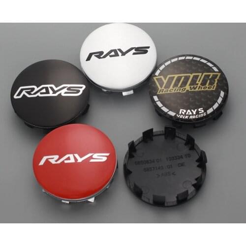4pcs 56.5mm/53mm clip volk wheel hubcaps rays logo emblem center cap for rims car replacement cover base