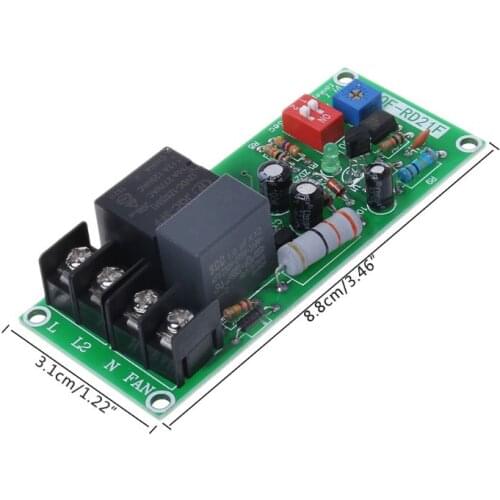 AC100V-220V Adjustable Timer Control Relay Module Turn Off Delay Switch Board For Exhaust Fan