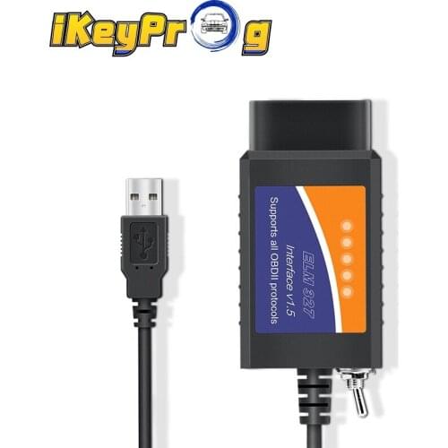 V1.5 ELM327 USB With Switch for Ford Forscan ELMconfig Code Reader PIC18F25K80 Car Diagnostic Tool HS CAN MS CAN OBD2 Scanner