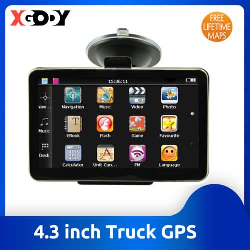 Xgody 511F Car Gps Navigation Fm Russia Navitel Latest Europe Map Sat Nav Truck Gps Navigators Automobile Touch Screen