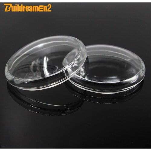 Buildreamen2 90mm Round Car Front Fog Light Cover Transparent Glass Lens 2 Pieces For Nissan Rogue Lafesta Quest Versa Vampira