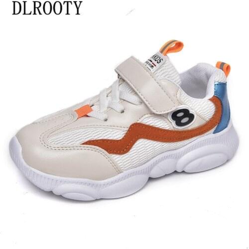 New Sport Children Shoes Kids Boys Sneakers Spring Autumn Net Mesh Hook & Loop Casual Girls Shoes Running Shoe For Kids