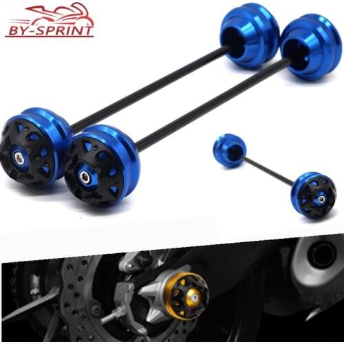For MT-07 MT07 Tracer MT-09 MT09 Tracer 2019-2020 Motorcycle CNC Front & Rear Axle Fork Wheel Protector Crash Sliders Cap Pad