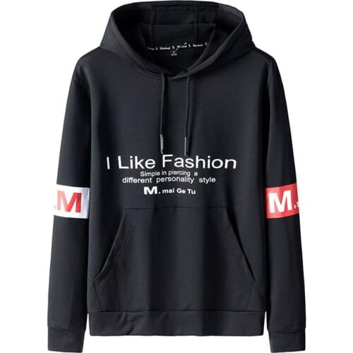 EL BARCO Letter Print Men Hoodies Autumn Cotton Hip Hop Black White Male Hooded Sweatshirt Coat Streetwear Red Yellow Top Jacket