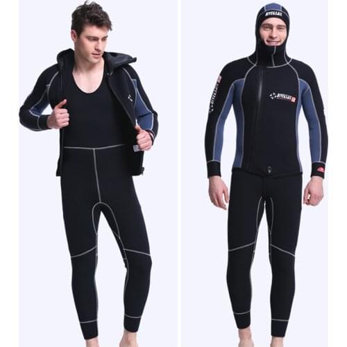 5MM Dive&Sail Men Man Women Diving Wetsuit Jackets Pants Long Sleeve Diving Suit Scuba Jump Surfing Snorkeling Wetsuits New 2020