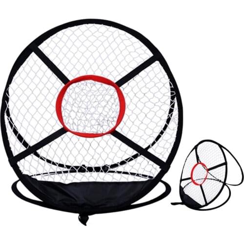 Mounchain Golf Indoor Outdoor Chipping Pitching Cages Mats Practice Easy Net Golf Training Aids Metal + Net