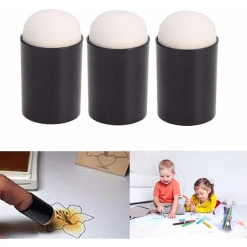 DIY Staining Craft Art Tools Children Gift Ink Pad For Office School Dauber Painting Finger Sponge