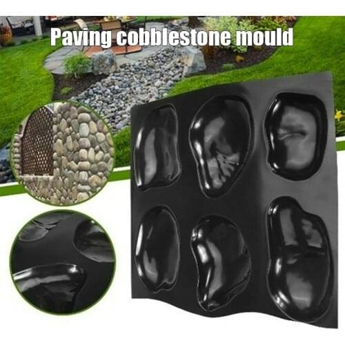 Casts Master Pebbles Concrete Mold Step Stones Plaster Mold Cobblestones Mould Plastic PR Sale
