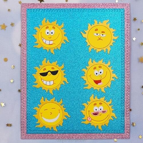 Sun Metal Cutting Dies Stencil Scrapbooking DIY Album Stamp Paper Card Mold Embossing Decoration M17 21 Dropship